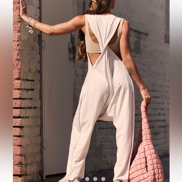 NWT free people Hot Shot Twisted Onesie in Ivory (Tofu) Size: XS - Picture 4 of 4